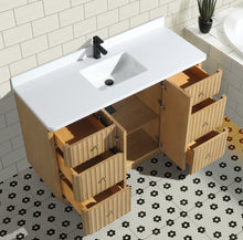La Jolla 55" Bathroom Vanity Washed Oak