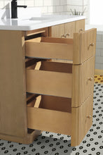 La Jolla 55" Bathroom Vanity Washed Oak