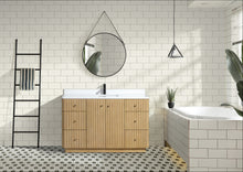 La Jolla 55" Bathroom Vanity Washed Oak