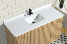 La Jolla 55" Bathroom Vanity Washed Oak