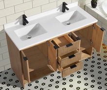San Diego 55" Freestanding Bathroom Vanity Weathered Fir