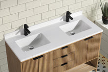 San Diego 55" Freestanding Bathroom Vanity Weathered Fir