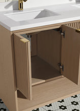 San Diego 55" Freestanding Bathroom Vanity Oak