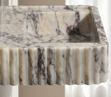 30" Calacatta Viola Fluted Floating Marble Vanity