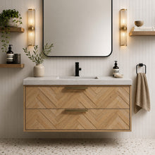 Carlsbad 36" Floating Bathroom Vanity Weathered Fir