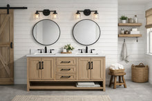 Venice 55" Bathroom Vanity Oak Gray Finish