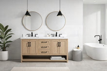 Venice 55" Bathroom Vanity Oak Gray Finish