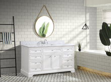 South Bay Single Sink 60" Bathroom Vanity White