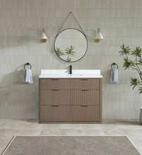 Aria 48" Bathroom Vanity in Smoked Oak