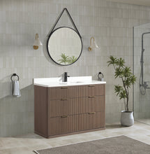 Aria 48" Bathroom Vanity in Smoked Oak