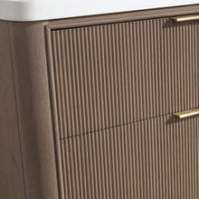 Aria 55" Bathroom Vanity in Smoked Oak