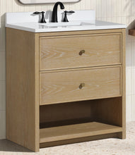 Carolina 30" Bathroom Vanity Washed Oak