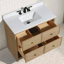 Carolina 36" Bathroom Vanity Washed Oak