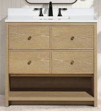 Carolina 36" Bathroom Vanity Washed Oak