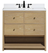 Carolina 36" Bathroom Vanity Washed Oak