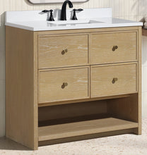 Carolina 36" Bathroom Vanity Washed Oak