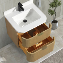 Chantal 24" Floating Bathroom Vanity Oak