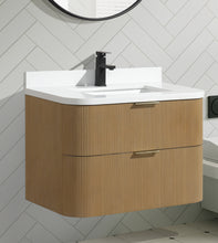 Chantal 30" Floating Bathroom Vanity Oak