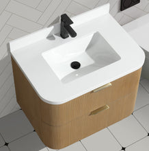 Chantal 30" Floating Bathroom Vanity Oak