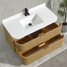 Chantal 42" Floating Bathroom Vanity Oak
