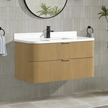 Chantal 42" Floating Bathroom Vanity Oak