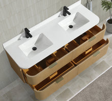 Chantal 60" Floating Bathroom Vanity Oak