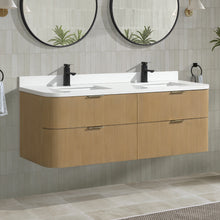 Chantal 60" Floating Bathroom Vanity Oak