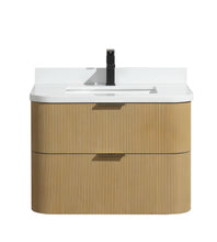 Chantal 30" Floating Bathroom Vanity Oak