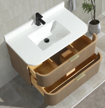 Chantal 36" Floating Bathroom Vanity Smoked Oak