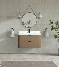Chantal 36" Floating Bathroom Vanity Smoked Oak