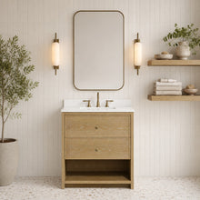 Carolina 30" Bathroom Vanity Washed Oak
