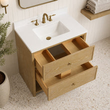 Carolina 30" Bathroom Vanity Washed Oak