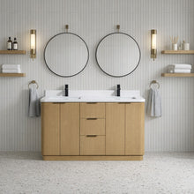 Calamigo 55" Bathroom Vanity Oak