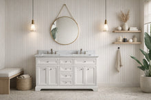 South Bay 55" Bathroom Vanity White