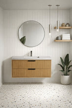 San Diego 42" Floating Bathroom Vanity Weathered Fir