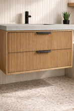 San Diego 42" Floating Bathroom Vanity Weathered Fir