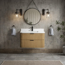 Chantal 36" Floating Bathroom Vanity Oak