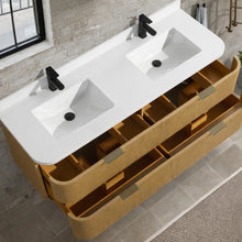 Chantal 60" Floating Bathroom Vanity Oak