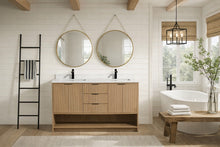 San Diego 55" Freestanding Bathroom Vanity Oak