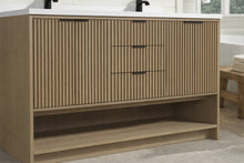 San Diego 55" Freestanding Bathroom Vanity Oak