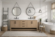 Venice 72" Bathroom Vanity Oak Gray Finish