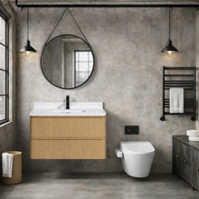 Lucas 36" Floating Bathroom Vanity Washed Oak