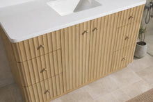 La Jolla 55" Bathroom Vanity Washed Oak
