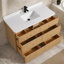 La Jolla 48" Bathroom Vanity Washed Oak