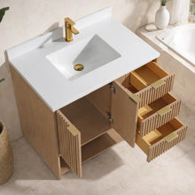 San Diego 36" Freestanding Bathroom Vanity Oak