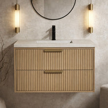 San Diego 36" Floating Bathroom Vanity Oak
