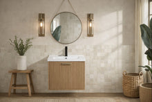 San Diego 24" Floating Bathroom Vanity Oak