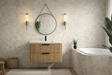 San Diego 36" Floating Bathroom Vanity Weathered Fir