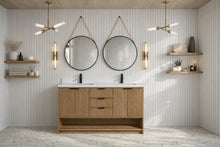 San Diego 55" Freestanding Bathroom Vanity Weathered Fir