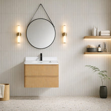 Lucas 30" Floating Bathroom Vanity Washed Oak